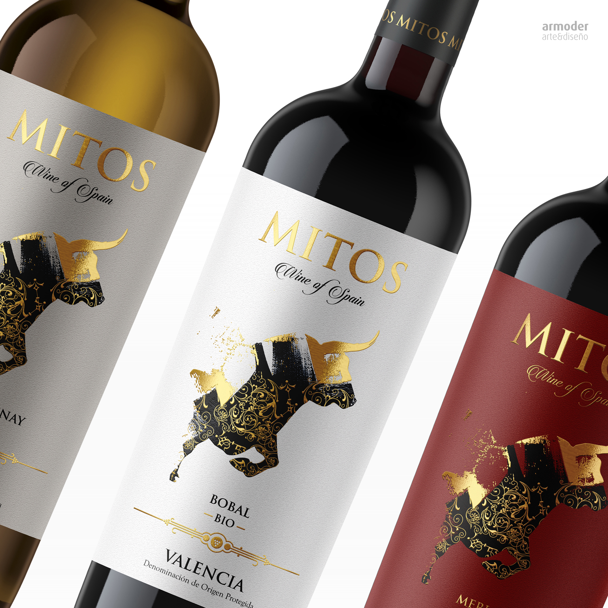 Label Design for Organic Spanish Wine from Valencia for Export World